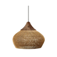 Kevara Rattan Ceiling Lamp overall product view - OpalDwell