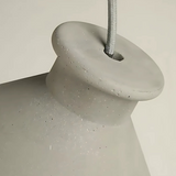 Cement pendant lamp texture close-up detail