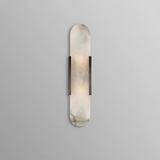 Marble Iron Wall Light Fixture Detail