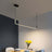 Pendant light with minimalist metal design