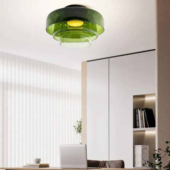 Keiora Nordic Glass Ceiling Lamp | Medieval Charm Lighting