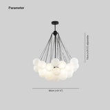 Glass hanging lamp for modern home interiors