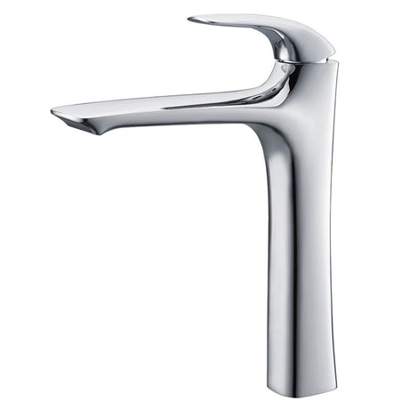 Vessel bathroom sink faucet - single-handle one-hole design