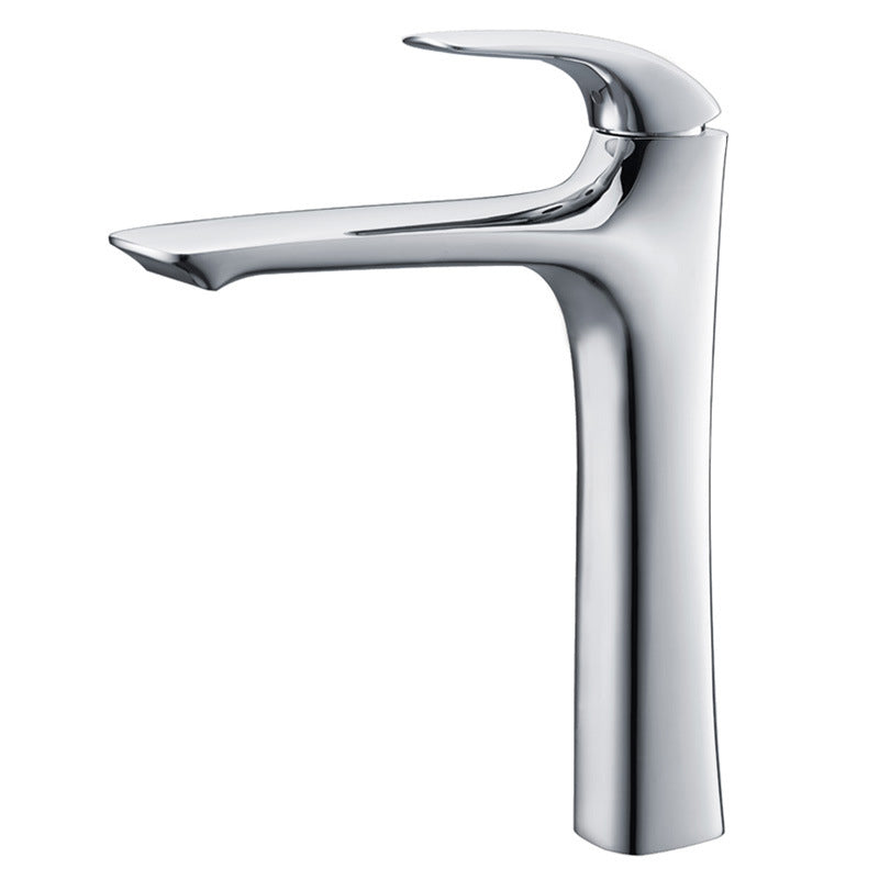 Vessel bathroom sink faucet - single-handle one-hole design