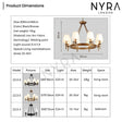 multi-light fabric chandelier for dining areas