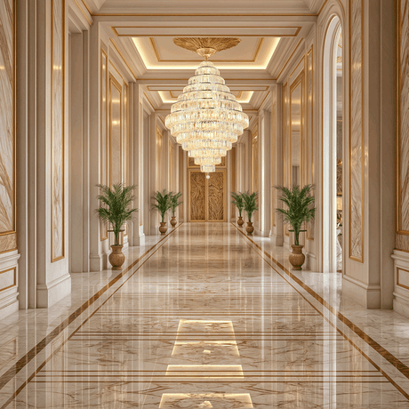 Averly Chandelier Droplet Design Living Room