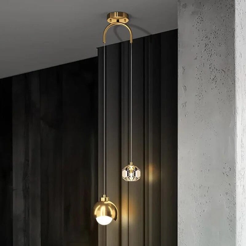 Elaria Crystal Pendant Light for Living Room and Entryway