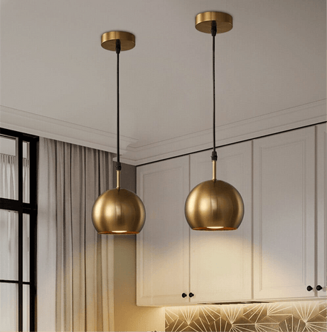 Elora Brass Pendant Light for Dining Room