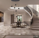 Glass Chandelier Dazzling Light Display Accent