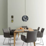 Resin Pendant Light with Iron Canopy Finish