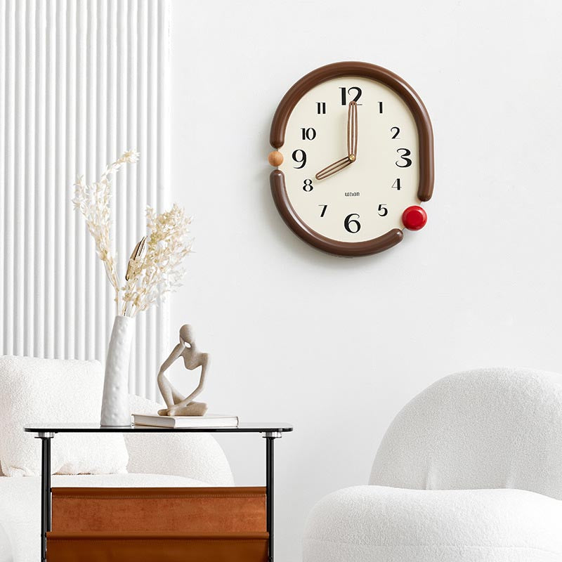 Sculptural Wall Clock for Office Decor OpalDwell