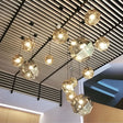Geometric Round Pendant Light for Dining Room