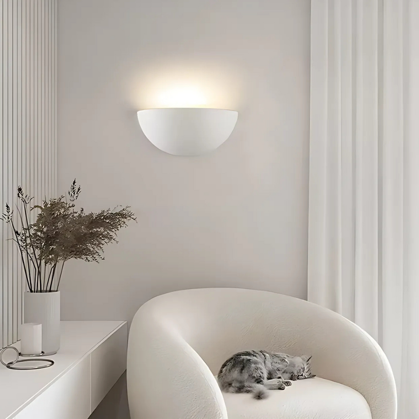 Warm glow wall sconce for living room