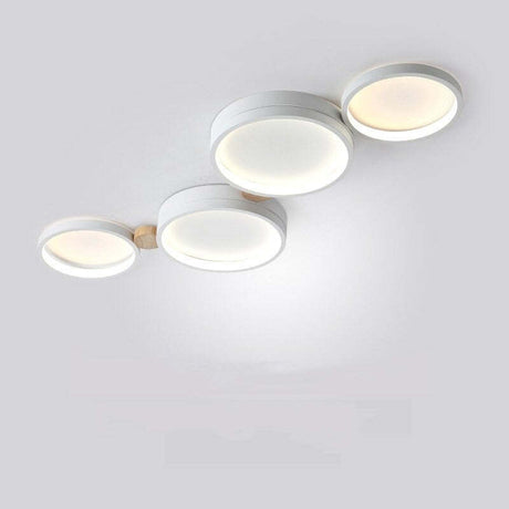 White Metal Ceiling Light for Entryway Lighting