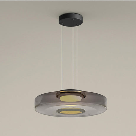 Asteron Glass Pendant Light in Bauhaus Style Ceiling Lamp OpalDwell