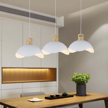 Black Metal Pendant Light for Bedroom Ambient Glow