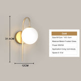 Modern Wall Light Available in Black and Gold