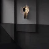 LED wall lamp with shade directing light upward and downward