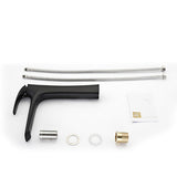 Single lever bathroom vessel faucet - one-hole sink installation