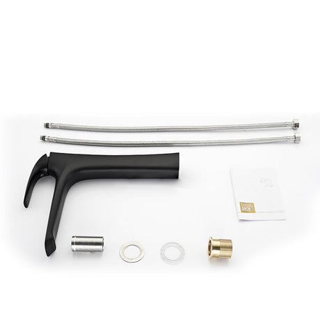 Single lever bathroom vessel faucet - one-hole sink installation