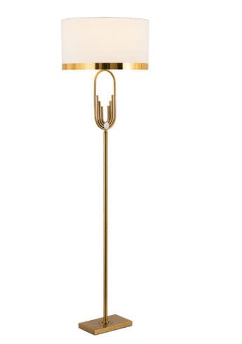 Gold finish floor lamp for modern homes