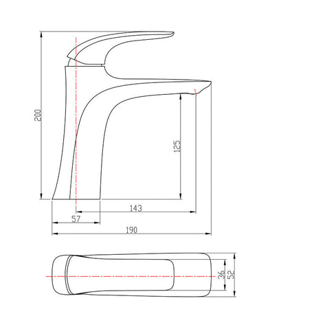Single lever bathroom vessel faucet for modern bathroom decor