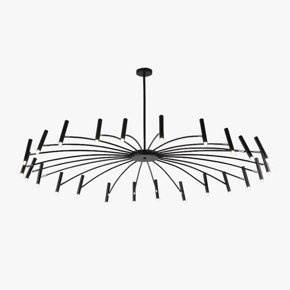 Gold and Black LED Chandelier