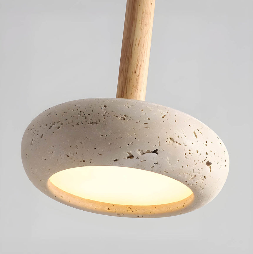 Pendant Light In Travertine Finish - OroDwell