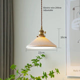 White Ceramic Pendant Light Installed in Kitchen