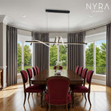 sculptural iron chandelier for foyer decor