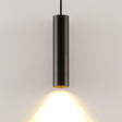 Black Aluminum Tube Pendant Light For Modern Kitchen - OpalDwell
