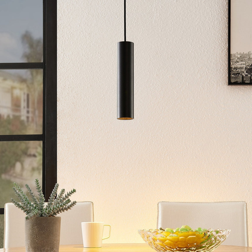 Powder-Coated Black Pendant Light For Dining Area - OpalDwell