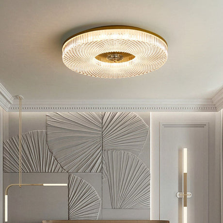 Slim LED Flush Mount Ceiling Light Metal Acrylic