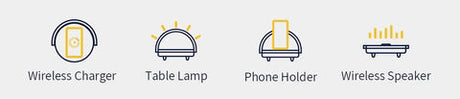 LumaNova Bedside Lamp for Bedroom and Dorm