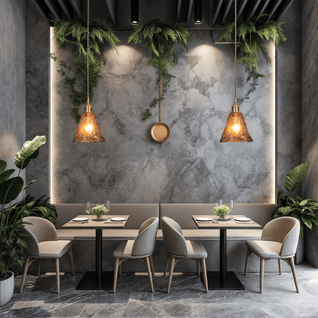 Stone Pendant Light Interior Lighting Accent