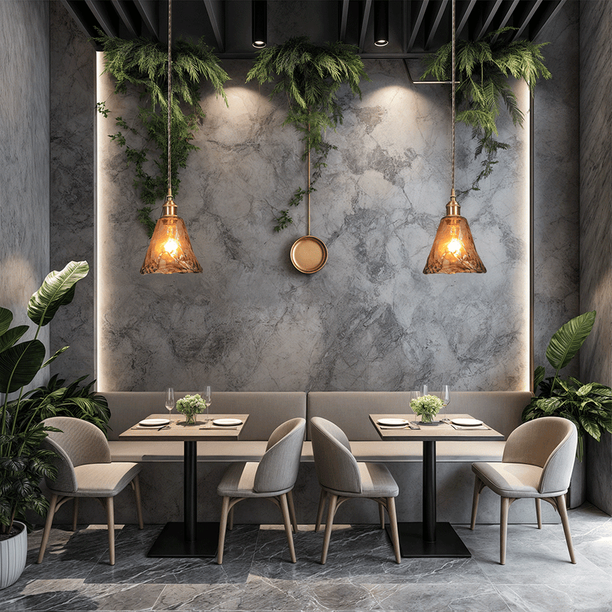 Stone Pendant Light Interior Lighting Accent