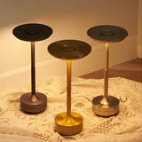 Cordless table lamp for outdoor patio use