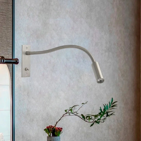 Adjustable wall lamp gold finish side angle view