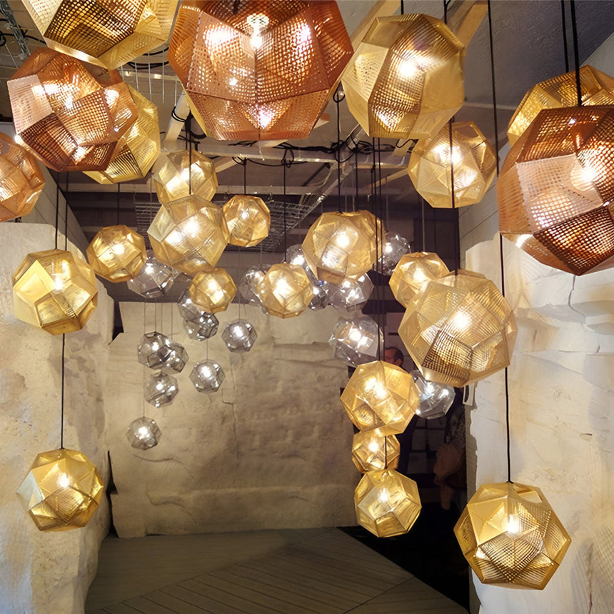 Contemporary Geometric Pendant Lamp Silhouette
