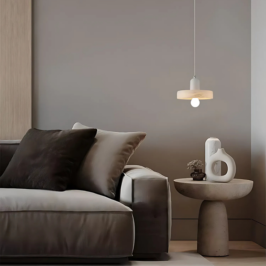 Marble Pendant Light – hand-knitted design for modern home decor | OroDwell