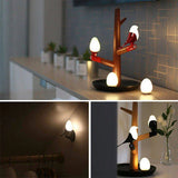 Wood Table Lamp – motion sensor design detail view | OroDwell