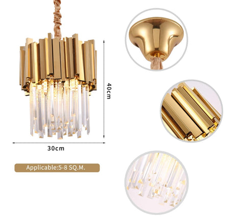 Elizabeth Crystal Pendant Light for Bedroom