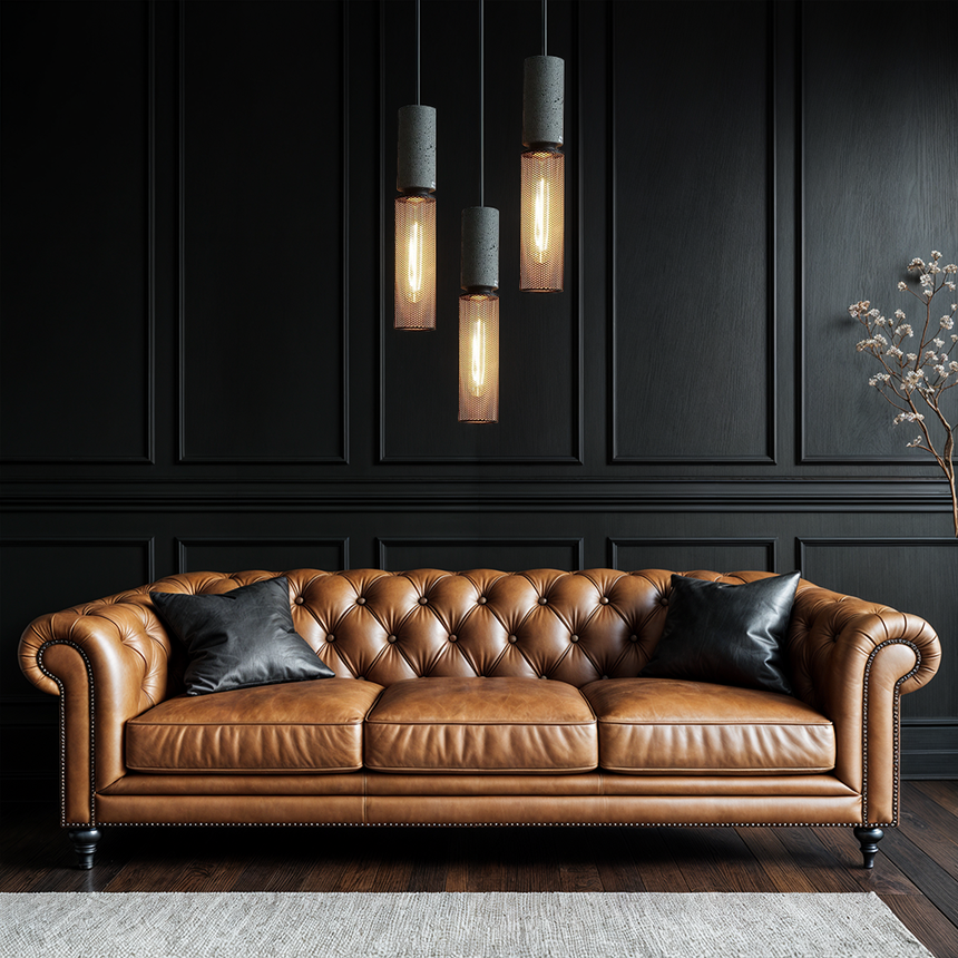 Cyber-style pendant light for commercial spaces