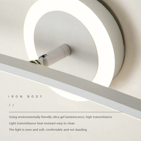 Led bathroom mirror wall light for small bathroom spaces