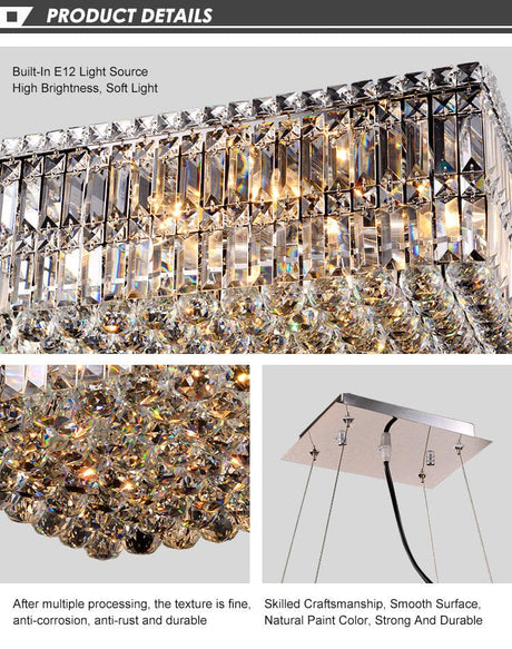 Crystal Chandelier Cord Pendant Installation