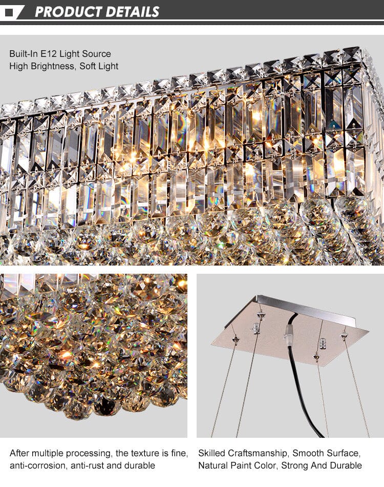 Crystal Chandelier Cord Pendant Installation