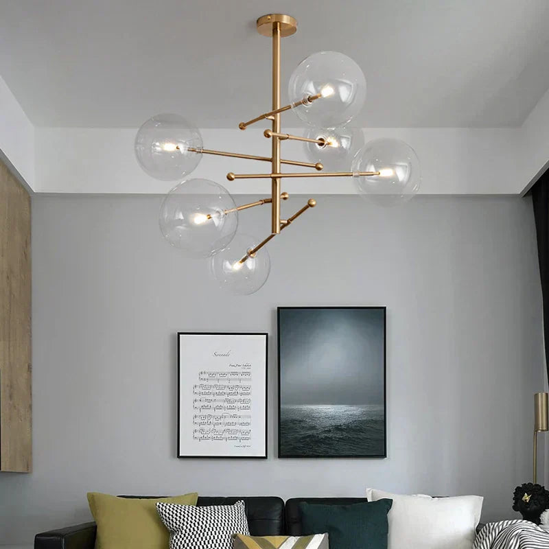 Sorren Chandelier - Semi-Flush Mount Installation Detail