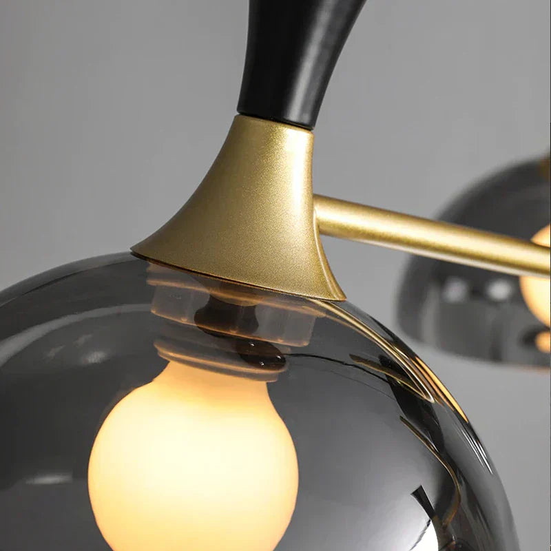 black finish stained glass pendant light