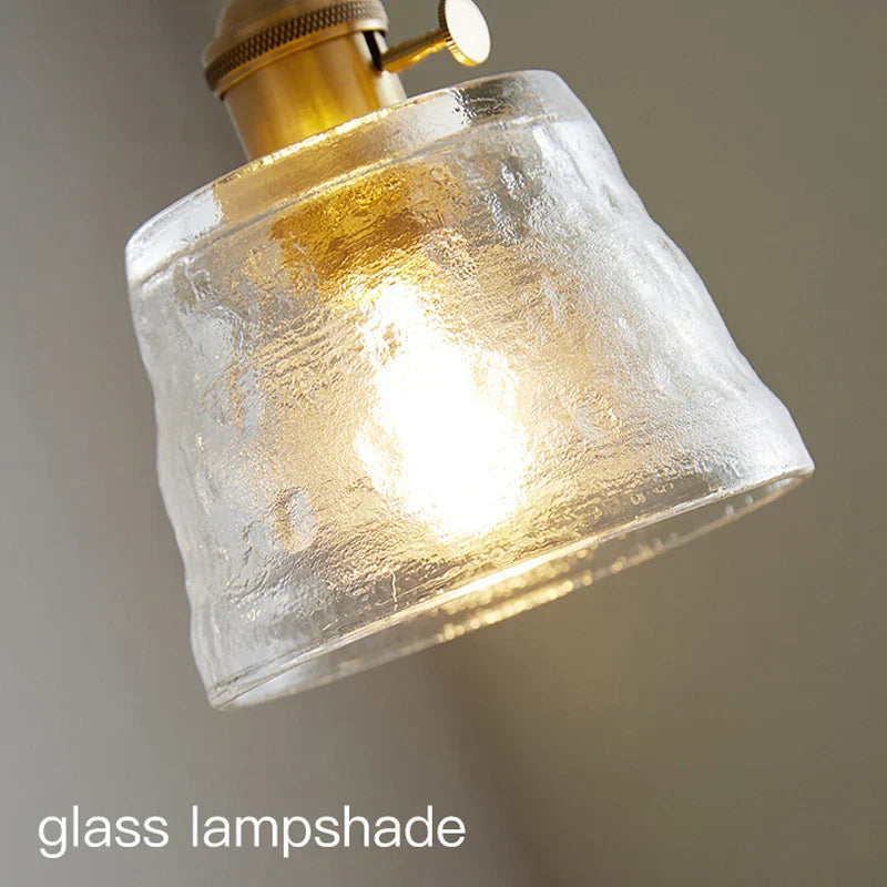 Wynfield pendant lamp copper glass finish close-up