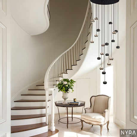 Raindrop Chandelier Cord Pendant Installation